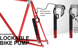 Lockable bike pump