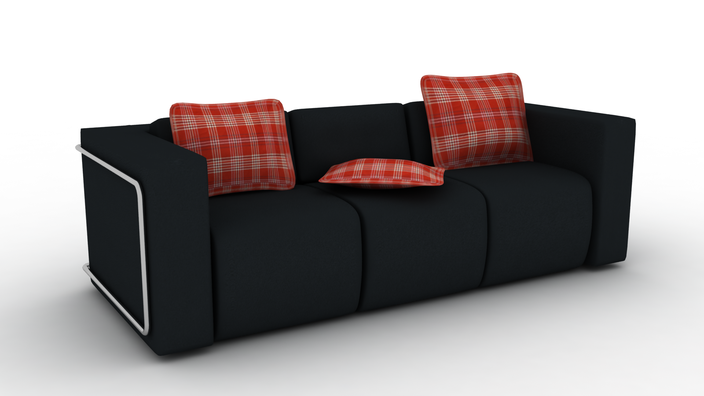 sofa and pillows