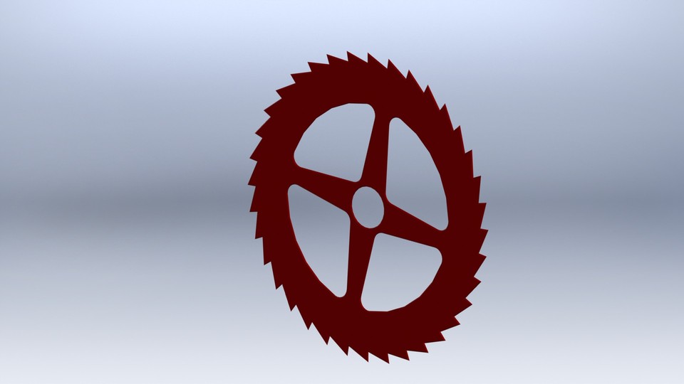 circular saw blade 3D CAD Model Library GrabCAD