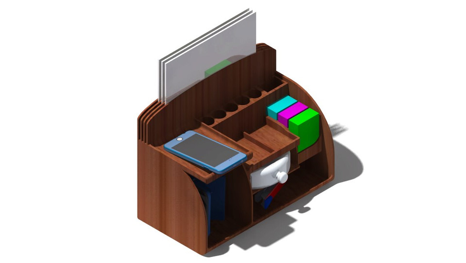 Desktop organiser