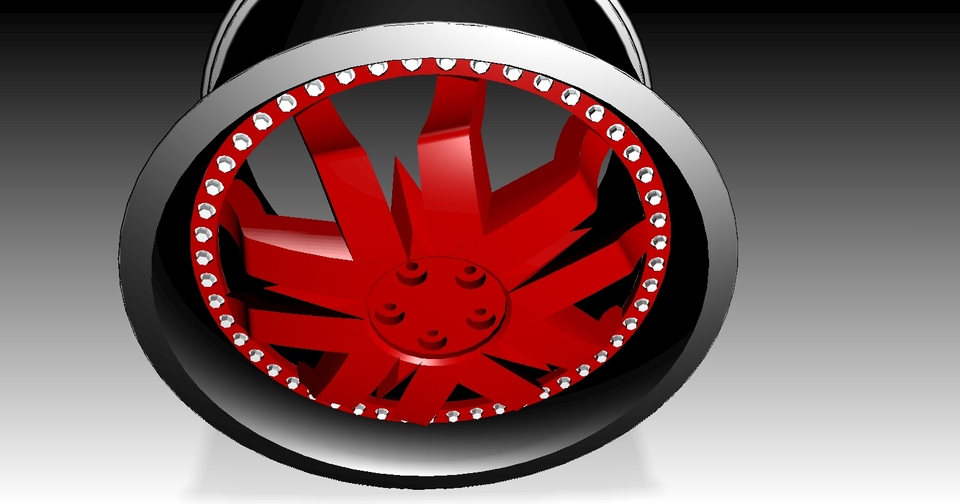 20" Car Rim 5 bolt circle 3D CAD Model Library GrabCAD