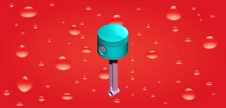 Piston+Piston rod