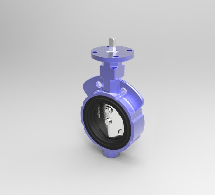 Butterfly Valve 4 0 Keystone Wafer 3d Cad Model Library Grabcad