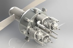 Trebert Four Cylinder Stationary Axial Type Engine