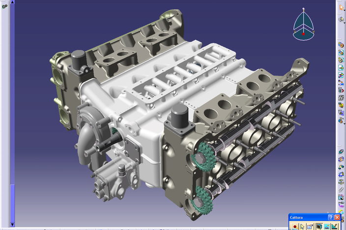 F1 engine 1963 De Tomaso - STEP / IGES - 3D CAD model - GrabCAD