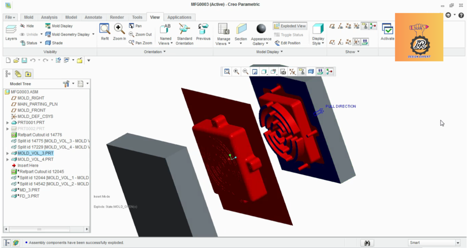 How to Solve Splitting Surface Error/ Inclined Parting Line/ Mould