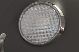 Headlight Glass with Material