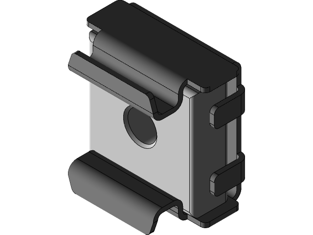 M4 square nut with cage