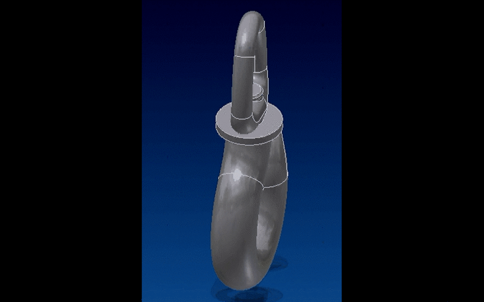Hook with Oval Ring