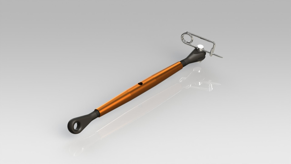 Turnbuckle M5 2 3D CAD Model Library GrabCAD