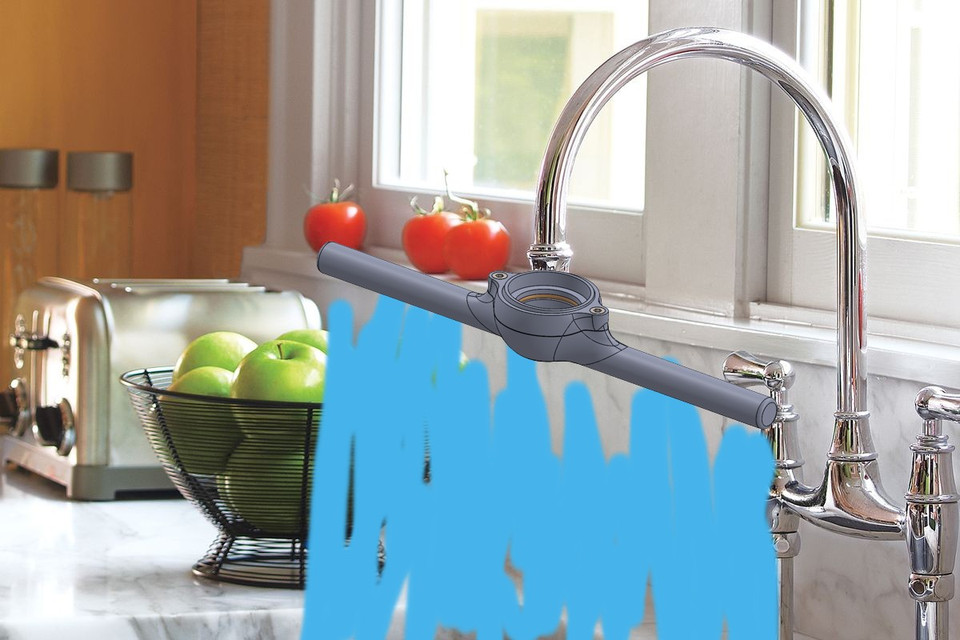 Kitchen faucet shower 3D CAD Model Library GrabCAD