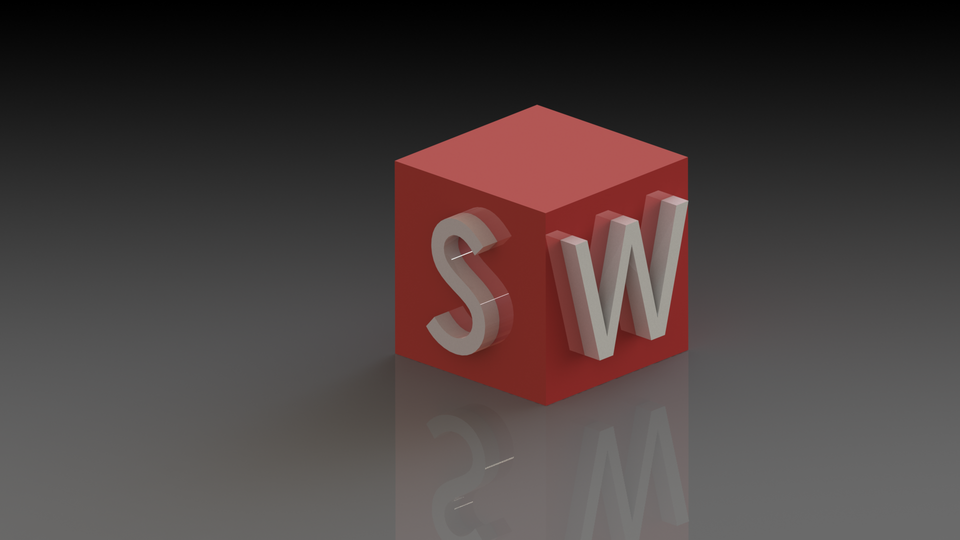 SolidWorks Logo 3D