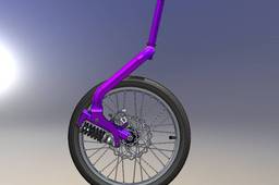 Bicycle suspension mono fork