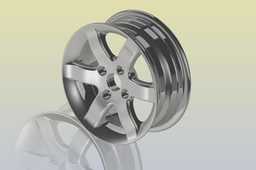 13 x 5 Inch Aluminium Wheel
