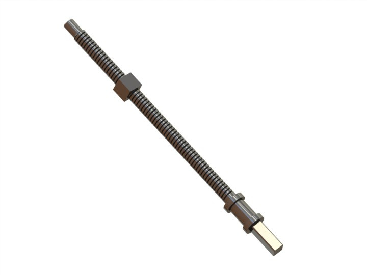 Ball screw 3D CAD Model Library GrabCAD