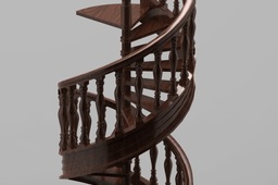 A spiral staircase