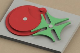 Request: Four slotted geneva mechanism