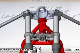 Yamaha TRX 850 stock front end. (triple clamps & forks) with LSL clip-ons.