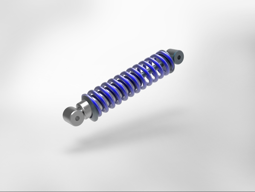 Trike shock absorbers 3D CAD Model Library GrabCAD