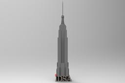 Empire states lapel pin