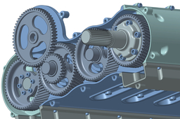 Opposed piston Diesel engine