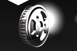 Gear belt pulley