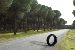 Rear motorcycle tyre