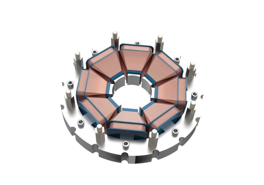 Motor stator coil 3D CAD Model Library GrabCAD