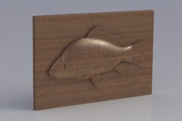 wooden carp - fishing trophy