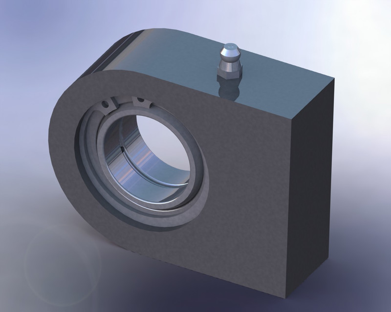 Hydraulic rod end SKF 30 ES 3D CAD Model Library GrabCAD