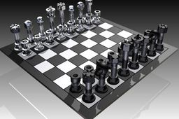 Nuts and bolts chessboard