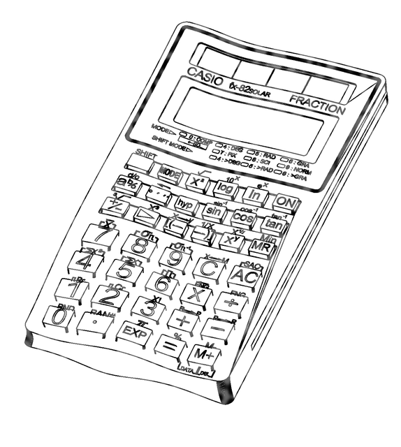 Casio Calculator 3D CAD Model Library GrabCAD