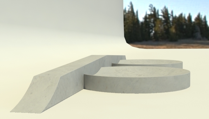 Skateable art, would be incredibly fun to skateboard on...