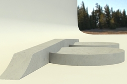 Skateable art, would be incredibly fun to skateboard on...