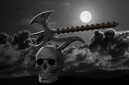 Two handed battle axe