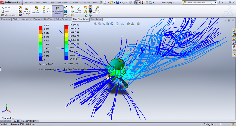 Marine Propeller Flow Simulation