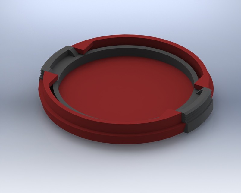 SLR Camera Lens Cap 3D CAD Model Library GrabCAD