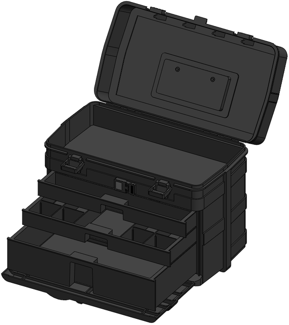 Kyosho PIT BOX 80461 (RC BOX) (REFERENCE ONLY) | 3D CAD
