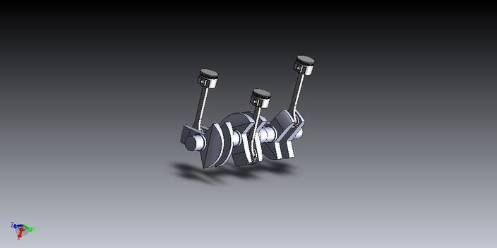 basic 3piston engine