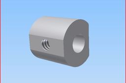 Steam engine components. Inlet valve clamp