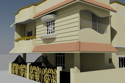 exterior design using by autocad