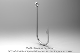Eyed fishing hook