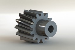 Helical gear using flex feature