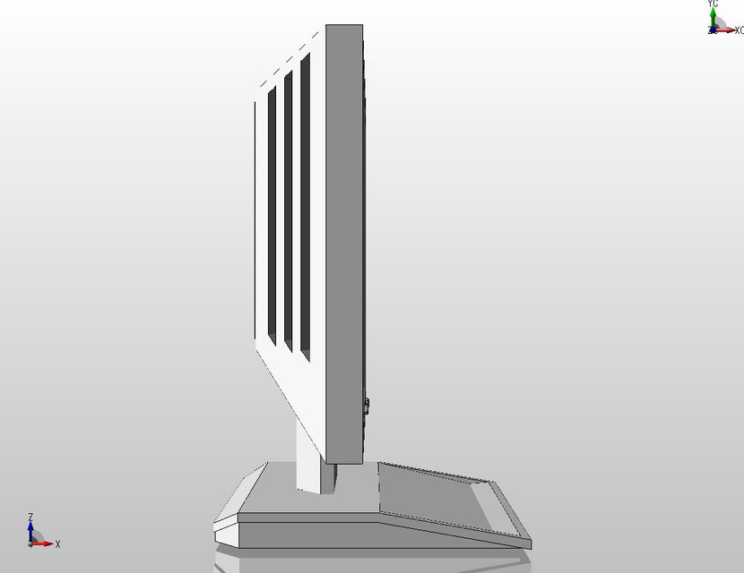 Computer monitor 3D CAD Model Library GrabCAD