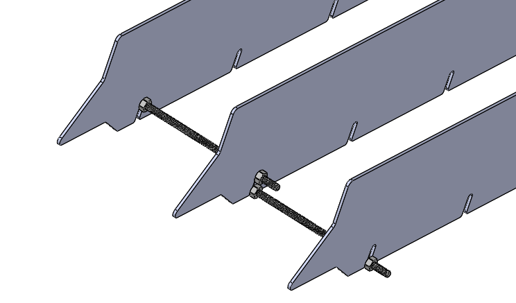 Slats for Omax Maxiem 1530 waterjet