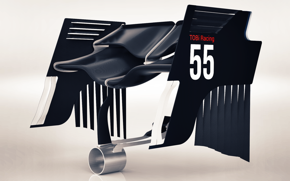 Rear wing.