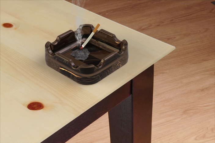 Ashtray (with cigarette)
