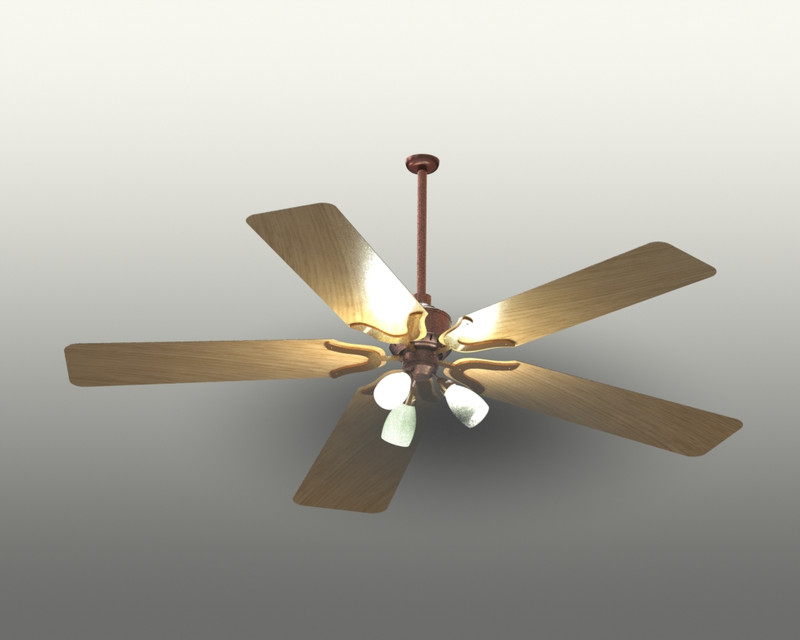 Ceiling Fan 3D CAD Model Library GrabCAD