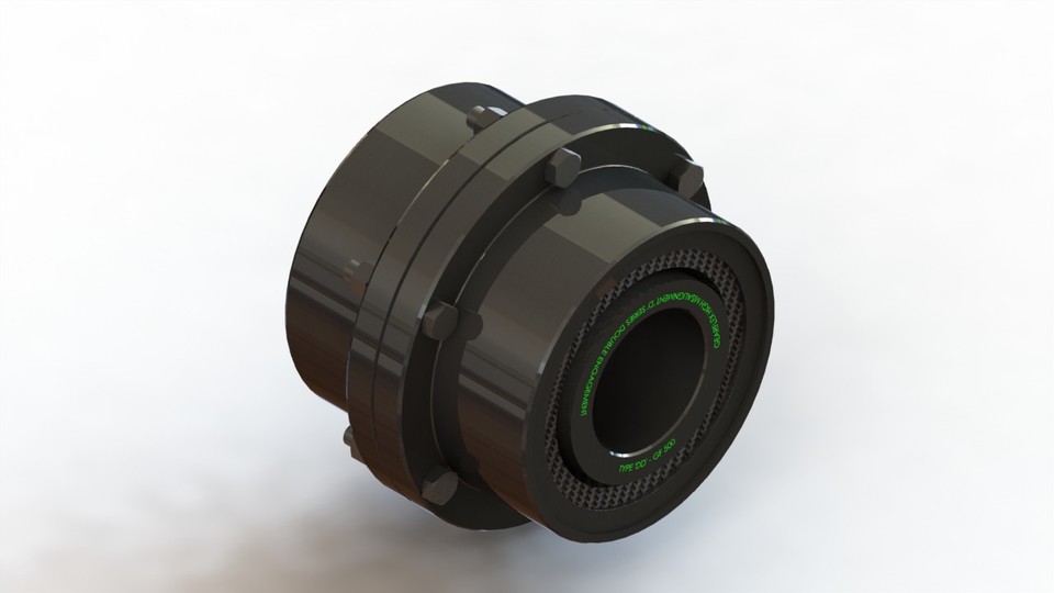 Double 'D' Shaft Coupling 3D CAD Model Library GrabCAD