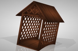  Arbour made from wood.